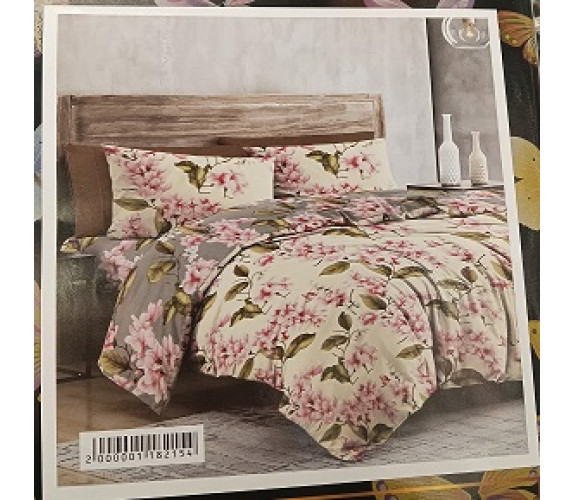 Постіль Pretty 1,5 б/к нав 2*50х70 квіти на беж