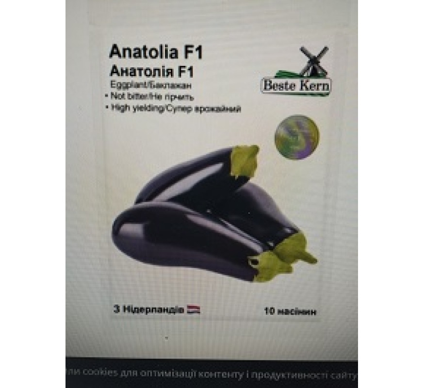 Баклажан Anatolia F1 Beste Kern Голанд 10 насінин