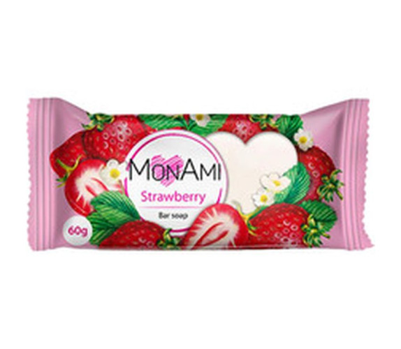 Мило туалетне тверде Mon Ami Полуниця 60г