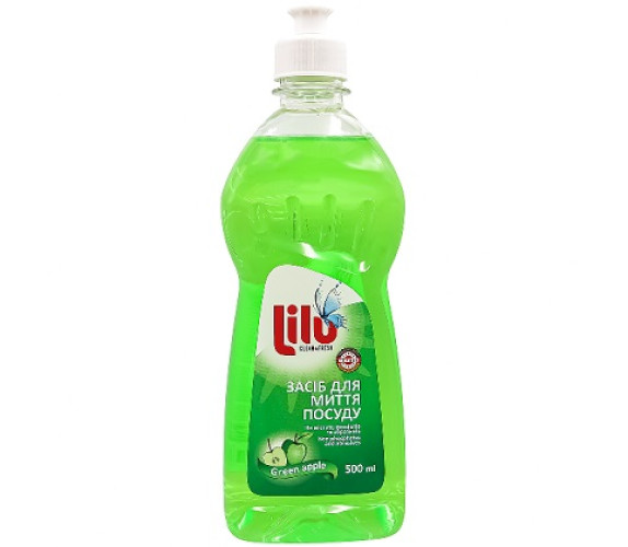 Засіб д/миття посуду Lily 0,5л яблуко