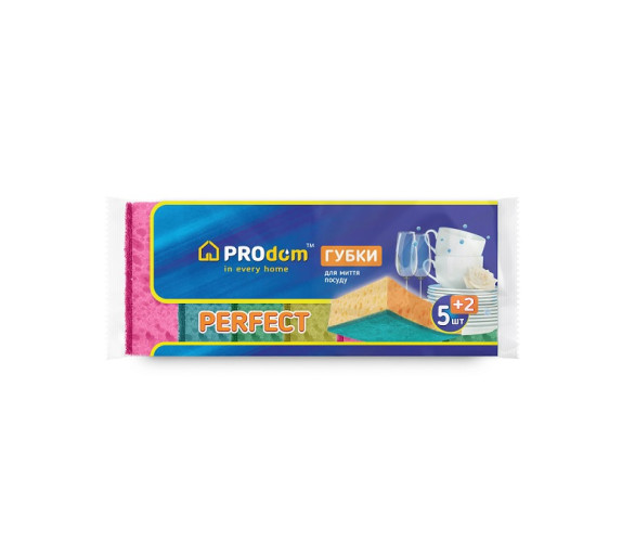 Губка кух Prodom Perfect 5+2 шт пориста 10045
