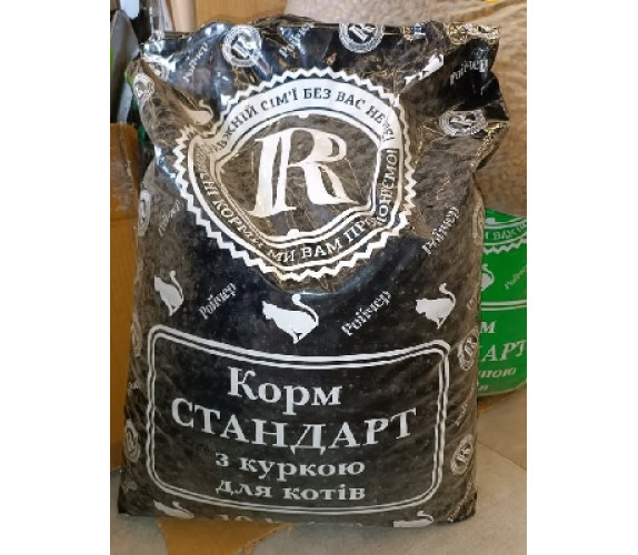 Корм для котів сухий з куркою 10кг Ройчер