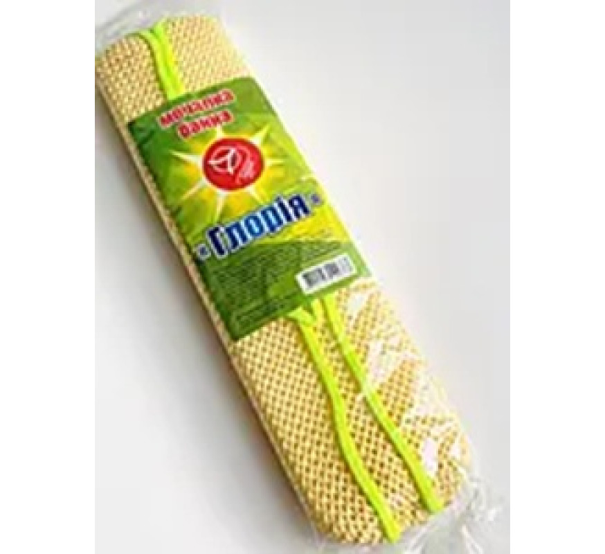 Мочалка банна Глорія з ручками мотузка
