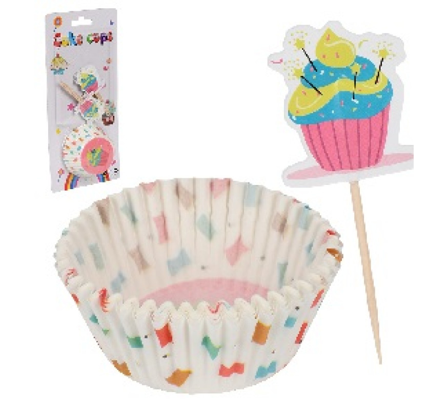 Форма для кекса бумаж Cupcake+топперы
