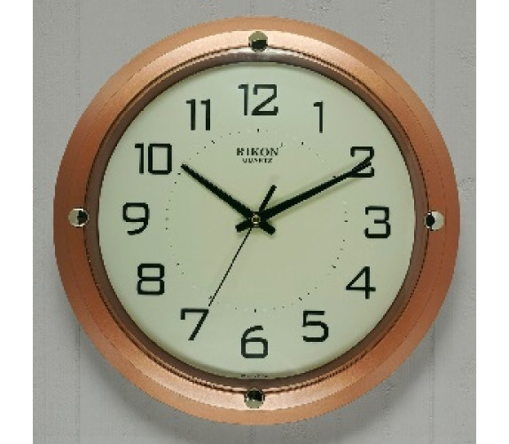 Годинник декор скло Rikon 407 27см copper Годинник декор скло Rikon 407 27см copper