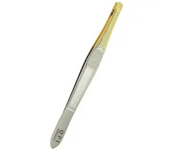 Пінцет QPI Prof QP-10/2 прямий золотий