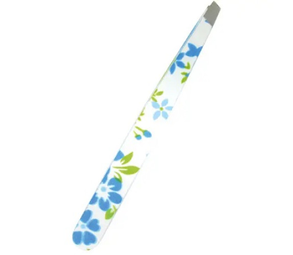 Пінцет QPI Prof QP-54/07 скошений з малюнком