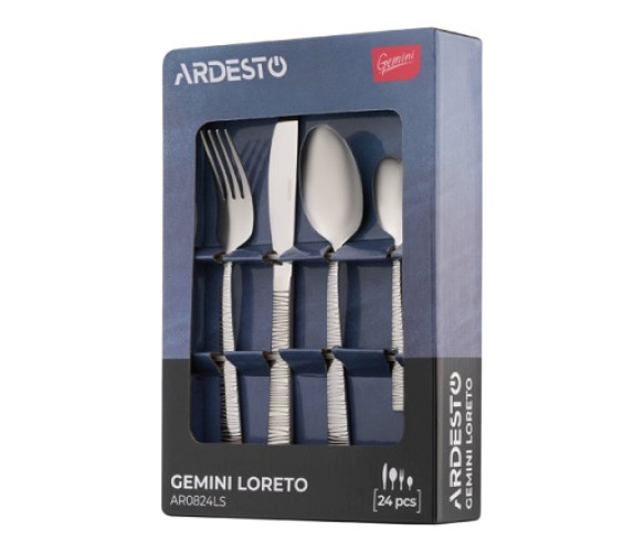 Набір столовий Ardesto Gemini Loreto 24прAR0824LS