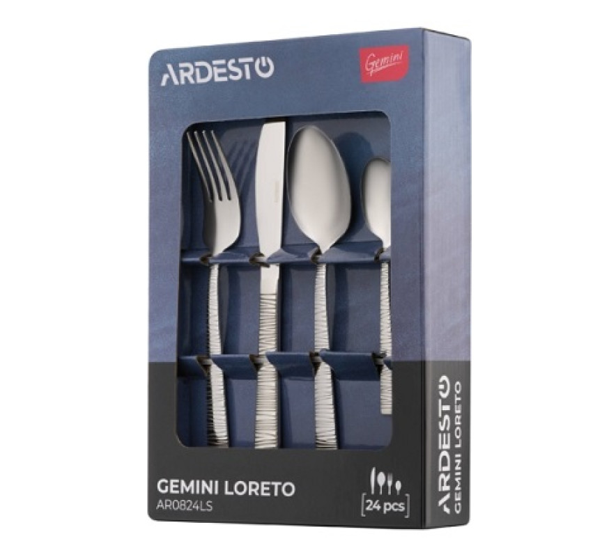 Набір столовий Ardesto Gemini Loreto 24прAR0824LS