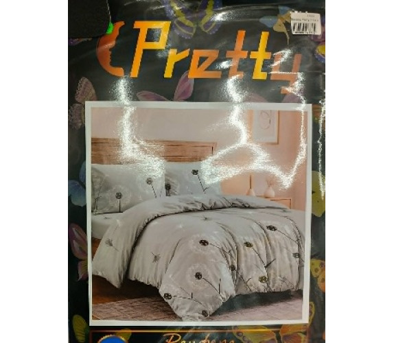 Постіль Pretty 2 б/к нав 2*50х70 сірий з одуванчик