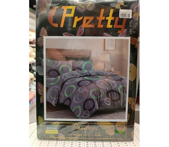 Постіль Pretty 1,5 б/к нав 2*70х70 кольорові круги
