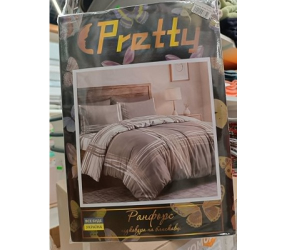 Постіль Pretty 1,5 б/к нав 2*70х70 клітинка мікс