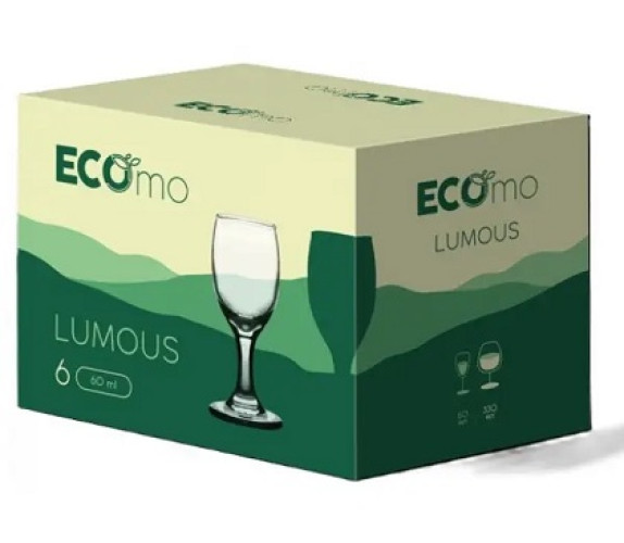 Набір чарок Ecomo Lumous 6*60мл L10