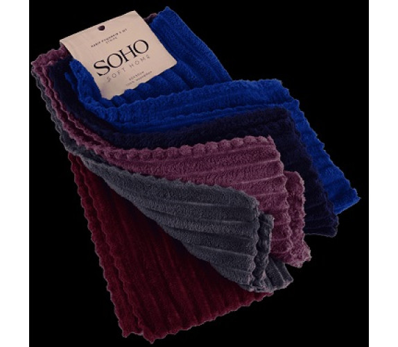 Рушник SOHO набір 30*30см 5шт Stripe мікрофібрa