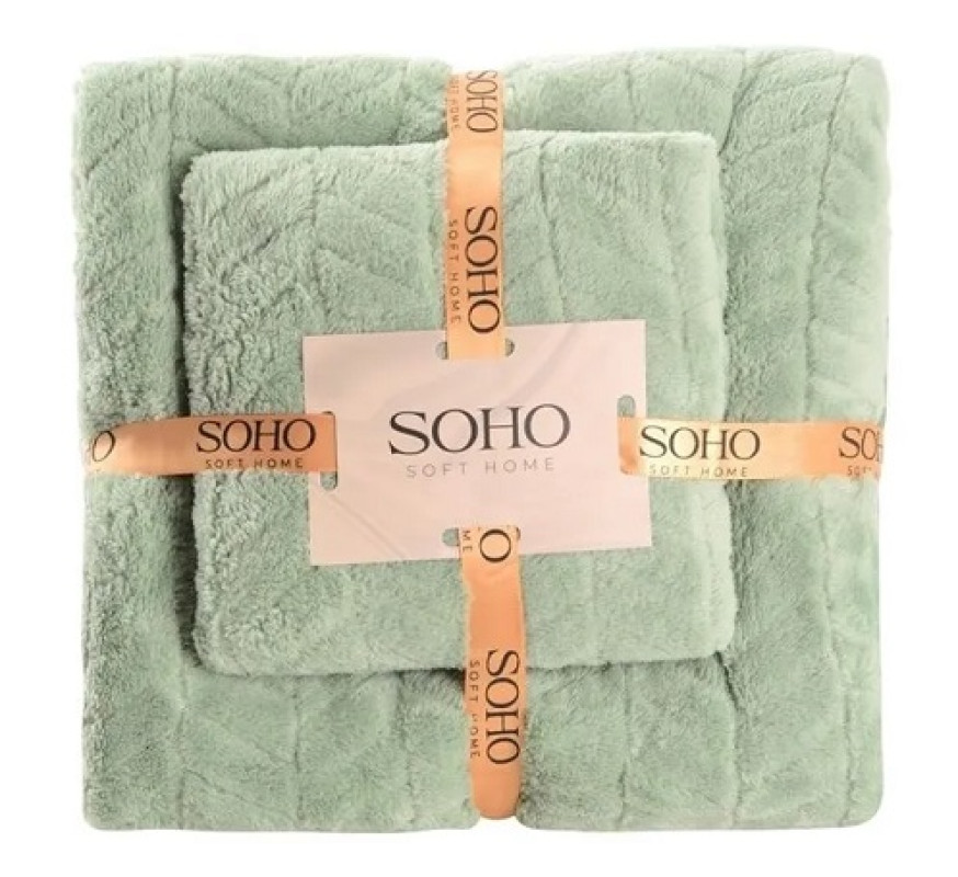 Рушник SOHO набір 35*75+70*140см Green мікрофібра