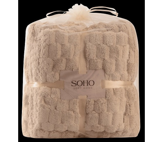 Рушник SOHO набір 35*75+70*140см Sote Beige мікроф