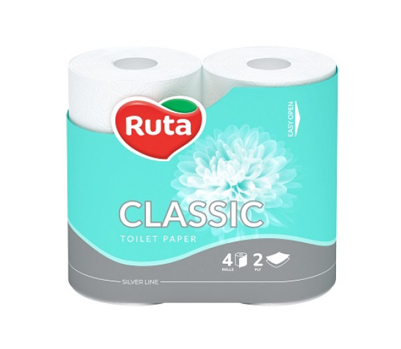 Туалетний папір RUTA Classic 4 шт/уп