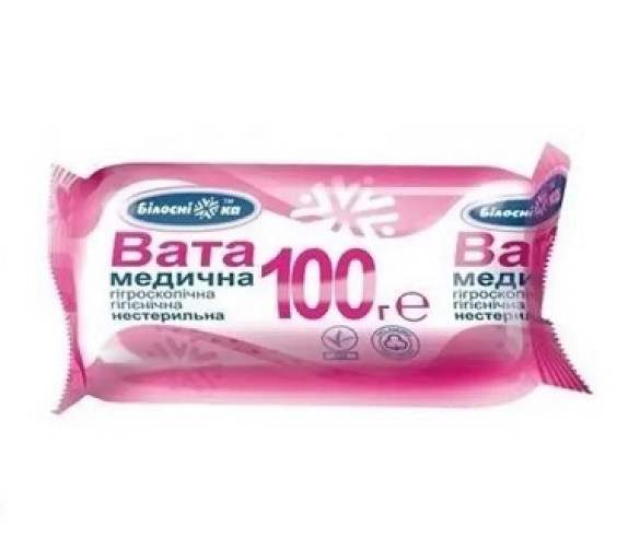 Вата Білосніжка нестер 100г