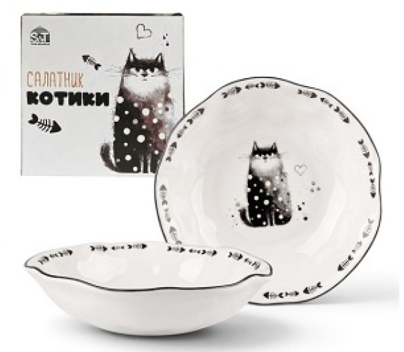 Салатник SNT Котики 1,8л 700-21-22