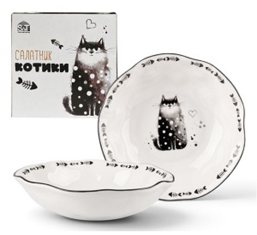 Салатник SNT Котики 1,8л 700-21-22