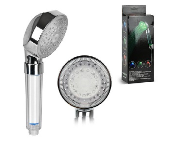 Лійка для душу з LED підсвіч та фільтром 26*11*8см