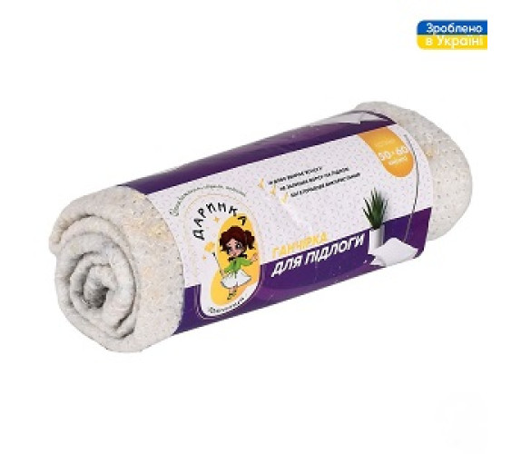 Серветка для пола 50*60 ДАРИНКА біла КS-1010