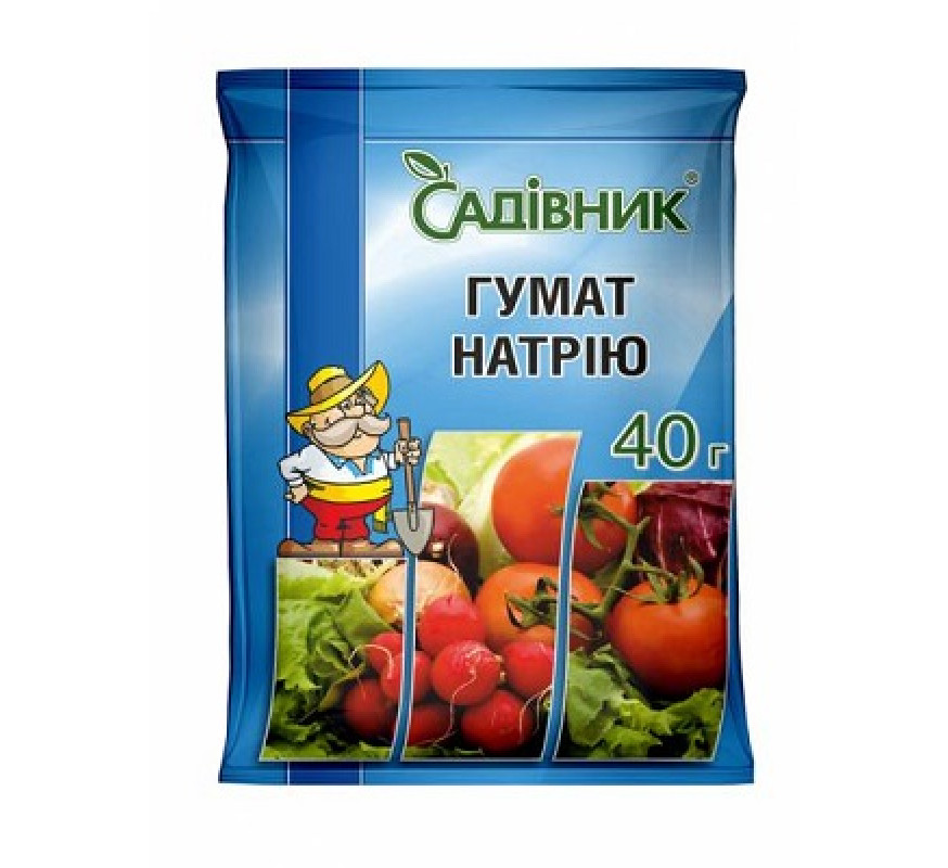 Гумат натрію 40 г стимул/росту Садівник
