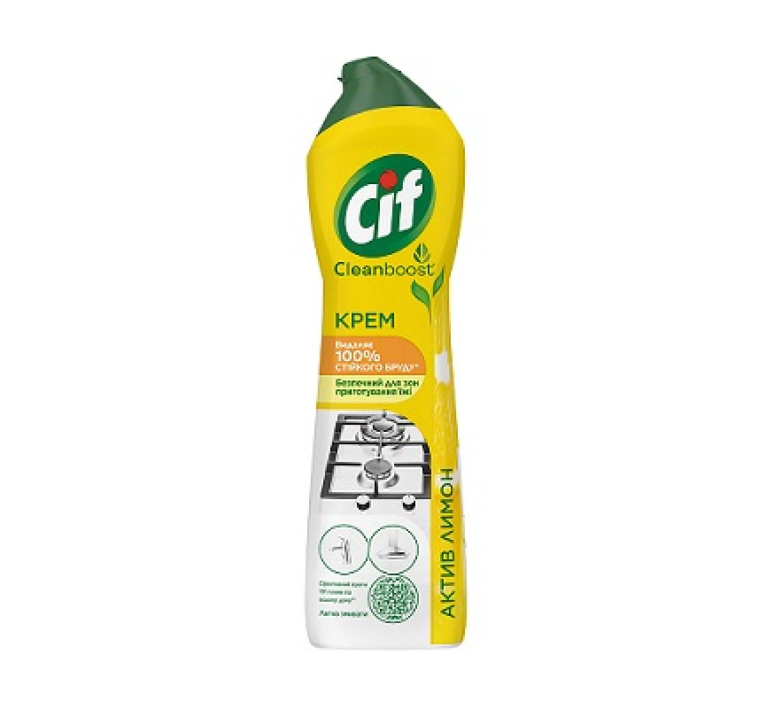 Засіб для чищення Cif 500г крем Актив лимон