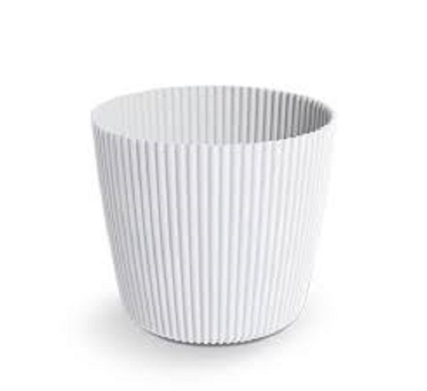 Вазон Milly Round білий 20 DMI200-S449