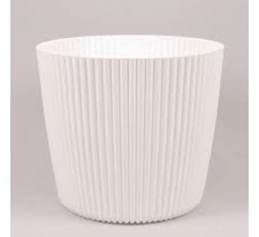 Вазон Milly Round білий 30 DMI300-S449