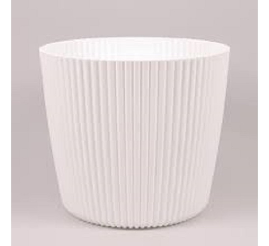 Вазон Milly Round білий 40 DMI400-S449
