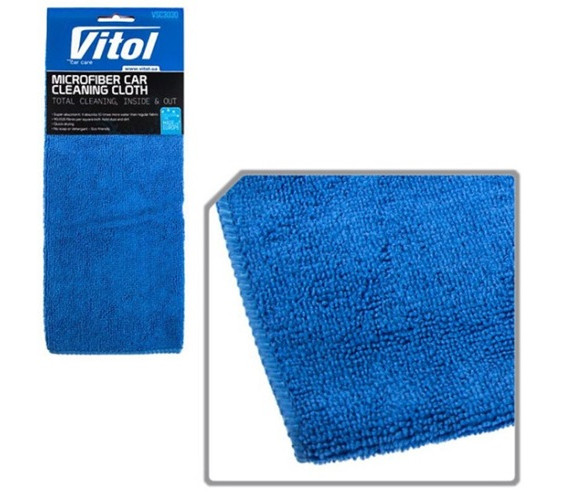 Серветка для авто м/ф 1шт Vitol 30*30 см