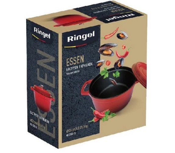 Кастрюля нерж Ringel Essen чугун 4,8л RC
